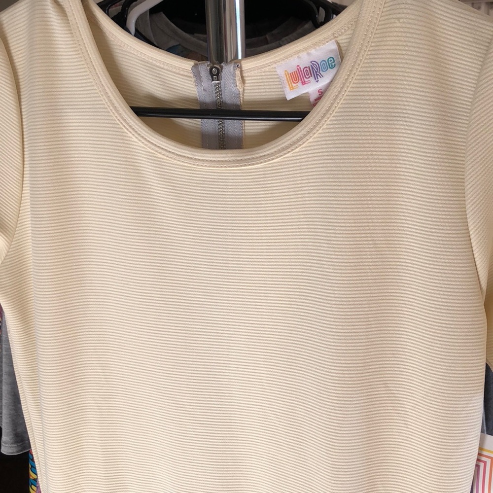 BNWT Lularoe Amelia Dress  Cream has POCKETS!